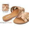 imageATHMILE Sandals for Women 2025 Vacation Womens Sandals Dressy Summer Flats Sandals Women Slides for Party Wedding BeachGold