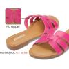 imageATHMILE Sandals for Women 2025 Vacation Womens Sandals Dressy Summer Flats Sandals Women Slides for Party Wedding BeachHot Pink