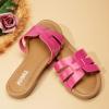 imageATHMILE Sandals for Women 2025 Vacation Womens Sandals Dressy Summer Flats Sandals Women Slides for Party Wedding BeachHot Pink