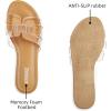 imageATHMILE Sandals for Women 2025 Vacation Womens Sandals Dressy Summer Flats Sandals Women Slides for Party Wedding BeachTransparent