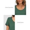 imageATHMILE T Shirts Short Sleeve Scoop Neck Tees for Women Fashion Tops Trendy Casual Summer Outfits Clothes 2025Green