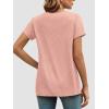 imageATHMILE T Shirts Short Sleeve Scoop Neck Tees for Women Fashion Tops Trendy Casual Summer Outfits Clothes 2025Lightpink