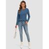 imageATHMILE Womens Long Sleeve Shirts Basic Tee Fall Trendy Spring Top Business Casual Beach Vacation Workout 2025 FashionBlue