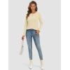 imageATHMILE Womens Long Sleeve Shirts Basic Tee Fall Trendy Spring Top Business Casual Beach Vacation Workout 2025 FashionCream