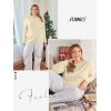 imageATHMILE Womens Long Sleeve Shirts Basic Tee Fall Trendy Spring Top Business Casual Beach Vacation Workout 2025 FashionCream