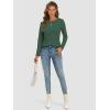 imageATHMILE Womens Long Sleeve Shirts Basic Tee Fall Trendy Spring Top Business Casual Beach Vacation Workout 2025 FashionDark Green