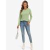 imageATHMILE Womens Long Sleeve Shirts Basic Tee Fall Trendy Spring Top Business Casual Beach Vacation Workout 2025 FashionFruit Green