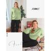 imageATHMILE Womens Long Sleeve Shirts Basic Tee Fall Trendy Spring Top Business Casual Beach Vacation Workout 2025 FashionFruit Green