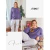 imageATHMILE Womens Long Sleeve Shirts Basic Tee Fall Trendy Spring Top Business Casual Beach Vacation Workout 2025 FashionPurple