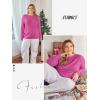 imageATHMILE Womens Long Sleeve Shirts Basic Tee Fall Trendy Spring Top Business Casual Beach Vacation Workout 2025 FashionRoseo