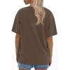 imageATHMILE Womens Oversized T Shirts Loose Fit Crewneck Short Sleeve Tops Summer Casual Blouse 2025 Y2K Basic Tee BeachLightbrown