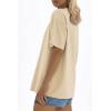 imageATHMILE Womens Oversized T Shirts Loose Fit Crewneck Short Sleeve Tops Summer Casual Blouse 2025 Y2K Basic Tee BeachLightyellow