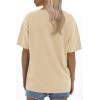 imageATHMILE Womens Oversized T Shirts Loose Fit Crewneck Short Sleeve Tops Summer Casual Blouse 2025 Y2K Basic Tee BeachLightyellow