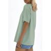 imageATHMILE Womens Oversized T Shirts Loose Fit Crewneck Short Sleeve Tops Summer Casual Blouse 2025 Y2K Basic Tee BeachMintgreen