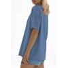 imageATHMILE Womens Oversized T Shirts Loose Fit Crewneck Short Sleeve Tops Summer Casual Blouse 2025 Y2K Basic Tee BeachNavy