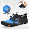 imageATHMILE Water Shoes for Men Women River Shoes Adult Swim Beach Lake Pool Aqua Socks Barefoot Quick Dry for Hiking Surfing Kayaking Cruise Ship Essentials4eblack Blue