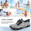 imageATHMILE Water Shoes for Men Women River Shoes Adult Swim Beach Lake Pool Aqua Socks Barefoot Quick Dry for Hiking Surfing Kayaking Cruise Ship Essentials1clight Grey