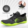 imageATHMILE Water Shoes for Men Women River Shoes Adult Swim Beach Lake Pool Aqua Socks Barefoot Quick Dry for Hiking Surfing Kayaking Cruise Ship Essentials3ablack Green