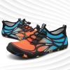 imageATHMILE Water Shoes for Men Women River Shoes Adult Swim Beach Lake Pool Aqua Socks Barefoot Quick Dry for Hiking Surfing Kayaking Cruise Ship Essentials4borange Blue
