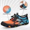 imageATHMILE Water Shoes for Men Women River Shoes Adult Swim Beach Lake Pool Aqua Socks Barefoot Quick Dry for Hiking Surfing Kayaking Cruise Ship Essentials4borange Blue