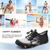imageATHMILE Water Shoes for Men Women River Shoes Adult Swim Beach Lake Pool Aqua Socks Barefoot Quick Dry for Hiking Surfing Kayaking Cruise Ship Essentials4eblack White