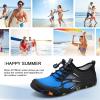 imageATHMILE Water Shoes for Men Women River Shoes Adult Swim Beach Lake Pool Aqua Socks Barefoot Quick Dry for Hiking Surfing Kayaking Cruise Ship Essentials4eblack Blue
