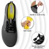 imageATHMILE Water Shoes for Men Women River Shoes Adult Swim Beach Lake Pool Aqua Socks Barefoot Quick Dry for Hiking Surfing Kayaking Cruise Ship Essentials6bdark Grey
