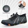 imageATHMILE Water Shoes for Men Women River Shoes Adult Swim Beach Lake Pool Aqua Socks Barefoot Quick Dry for Hiking Surfing Kayaking Cruise Ship Essentials1bdark Grey
