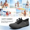 imageATHMILE Water Shoes for Men Women River Shoes Adult Swim Beach Lake Pool Aqua Socks Barefoot Quick Dry for Hiking Surfing Kayaking Cruise Ship Essentials6bdark Grey