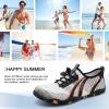 imageATHMILE Water Shoes for Men Women River Shoes Adult Swim Beach Lake Pool Aqua Socks Barefoot Quick Dry for Hiking Surfing Kayaking Cruise Ship Essentials1dwhite Orange