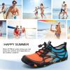 imageATHMILE Water Shoes for Men Women River Shoes Adult Swim Beach Lake Pool Aqua Socks Barefoot Quick Dry for Hiking Surfing Kayaking Cruise Ship Essentials4borange Blue