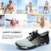 imageATHMILE Water Shoes for Men Women River Shoes Adult Swim Beach Lake Pool Aqua Socks Barefoot Quick Dry for Hiking Surfing Kayaking Cruise Ship Essentials6acyan Black