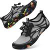 imageATHMILE Water Shoes for Men Women River Shoes Adult Swim Beach Lake Pool Aqua Socks Barefoot Quick Dry for Hiking Surfing Kayaking Cruise Ship Essentials4agrey