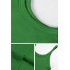 imageATHMILE Women Tank Top Sleeveless Scoop Neck Form Fitting Ribbed Knit Basic Cami Shirts1greenshort