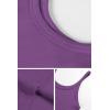 imageATHMILE Women Tank Top Sleeveless Scoop Neck Form Fitting Ribbed Knit Basic Cami Shirts1purpleshort