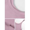 imageATHMILE Women Tank Top Sleeveless Scoop Neck Form Fitting Ribbed Knit Basic Cami Shirts1violetshort