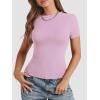 imageATHMILE Womens Basic TShirts Going Out Crop Tops Tight Slim Fit Cute Teen Girls Short SleeveLong Sleeve Y2k Clothes1purple