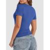 imageATHMILE Womens Basic TShirts Going Out Crop Tops Tight Slim Fit Cute Teen Girls Short SleeveLong Sleeve Y2k Clothes1royal Blue