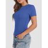 imageATHMILE Womens Basic TShirts Going Out Crop Tops Tight Slim Fit Cute Teen Girls Short SleeveLong Sleeve Y2k Clothes1royal Blue