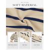 imageATHMILE Womens Puff Short Sleeve Sweater Tops 2025 Spring Summer Trendy Crew Neck Casual T Shirts BlousesBlue Stripe