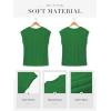 imageATHMILE Womens Short Sleeve Summer Tops Crewneck Textured Shirts Basic T Shirt Casual Work BlousesGreen