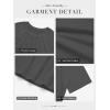 imageATHMILE Womens Short Sleeve Shirts Trendy Dressy Tops Business Casual Tee Fashion Knitted Blouses Y2k Outfits 2025Dark Grey
