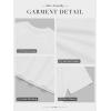 imageATHMILE Womens Short Sleeve Shirts Trendy Dressy Tops Business Casual Tee Fashion Knitted Blouses Y2k Outfits 2025White