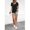 imageATHMILE Womens Short Sleeve TShirts Summer Tops Casual Soft Tunic V Neck Basic Workout Clothes Spring Fashion Outfits 2025Black