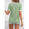 imageATHMILE Womens Short Sleeve TShirts Summer Tops Casual Soft Tunic V Neck Basic Workout Clothes Spring Fashion Outfits 2025Green