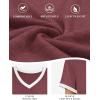imageATHMILE Womens Short Sleeve TShirts Summer Tops Casual Soft Tunic V Neck Basic Workout Clothes Spring Fashion Outfits 2025Wine Red