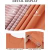 imageATHMILE Womens Summer Tops Square Neck Dressy Casual Ruffle Trim Sleeve Cute T Shirts Trendy ClothesCoral