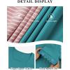 imageATHMILE Womens Summer Tops Square Neck Dressy Casual Ruffle Trim Sleeve Cute T Shirts Trendy ClothesTeal