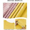 imageATHMILE Womens Summer Tops Square Neck Dressy Casual Ruffle Trim Sleeve Cute T Shirts Trendy ClothesYellow