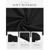 imageATHMILE Womens Summer Tops V Neck T Shirts Swiss Dot Puff Sleeve Tops Loose Casual TshirtsBlack